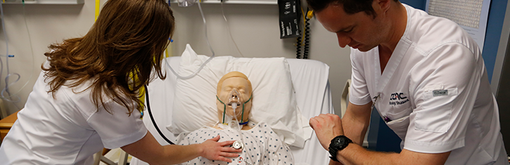 Nurses with patient