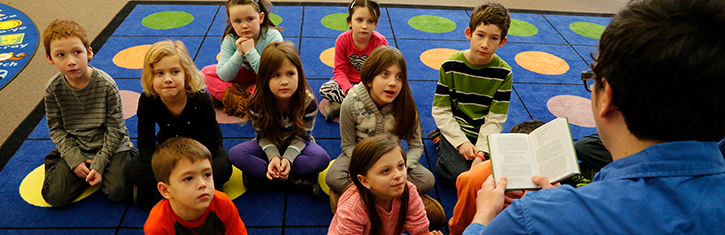 Classroom of children